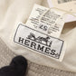 HERMES Cahapeau Adam Bucket hat White/Brown/Beige Toile H Exotic leather Toile H 2101220050887