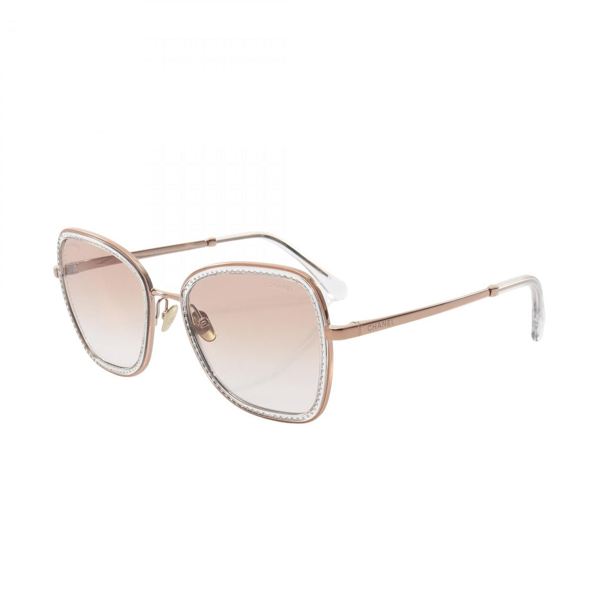 CHANEL Gold Gradient lenses with rhinestones Other�Gold Plated 2101220050788