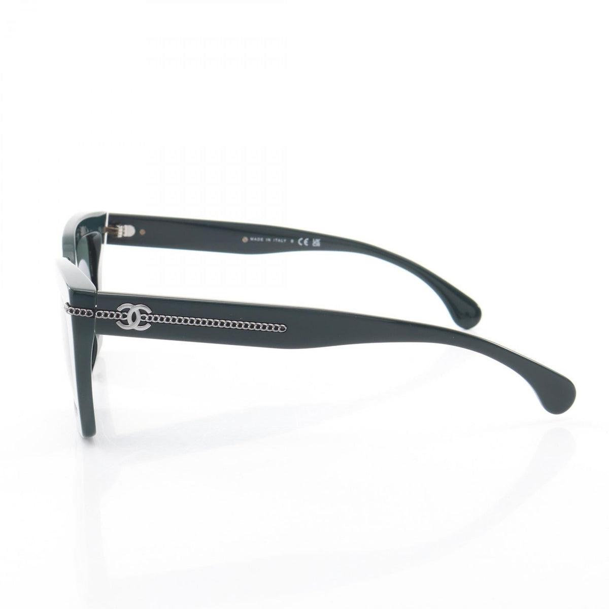 CHANEL Green COCO Mark Chain Square Other�Plastic 2101220050801