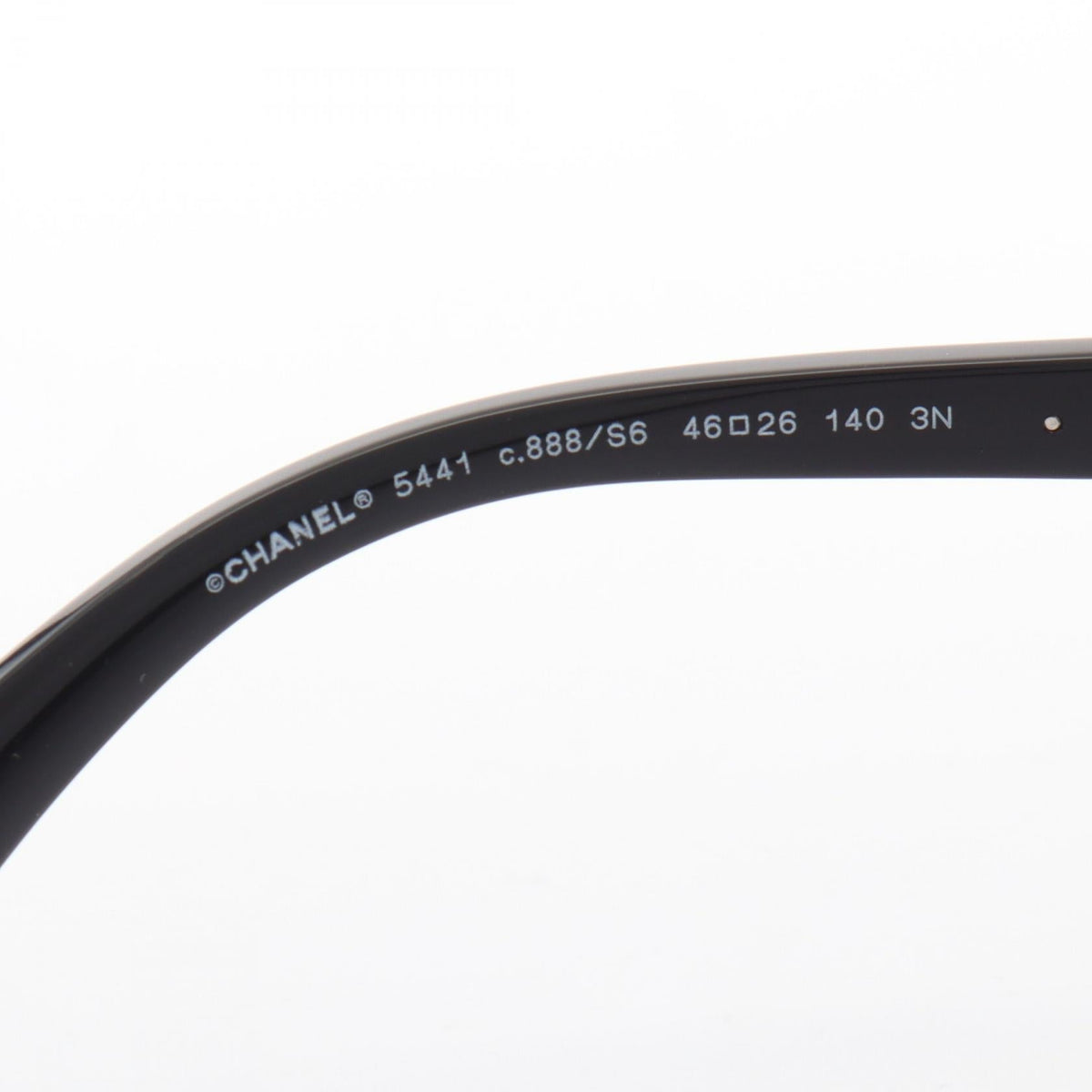 CHANEL Black Logo Gradient Lens Round Other�Plastic / Metal 2101220050757