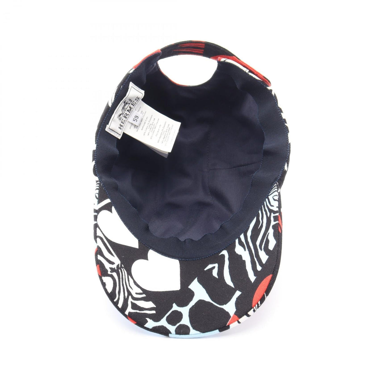 HERMES Davis Jungle Love cap Black/Multicolor Other cotton 2101220040659