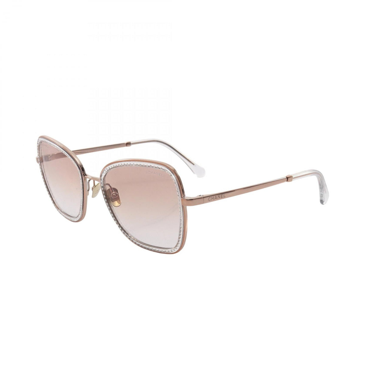 CHANEL Gold/Clear Gradation lens Other�Gold Plated / Plastic / Rhinestone 2101220097936