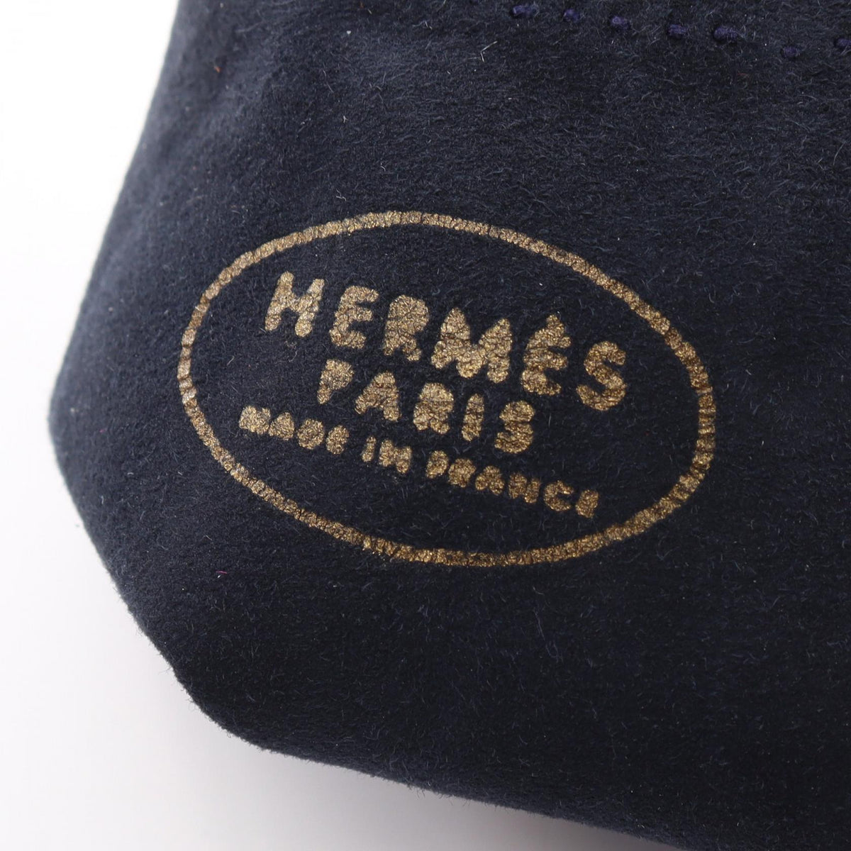HERMES H logo gloves Navy leather 2120300057820
