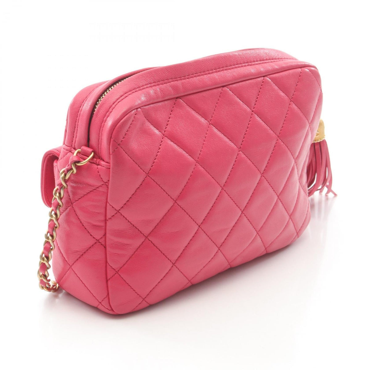 CHANEL Pink Matelasse Lambskin (sheep leather) 2101219112428