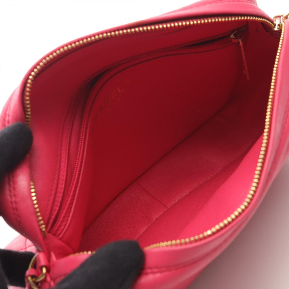 CHANEL Pink Matelasse Lambskin (sheep leather) 2101219112428
