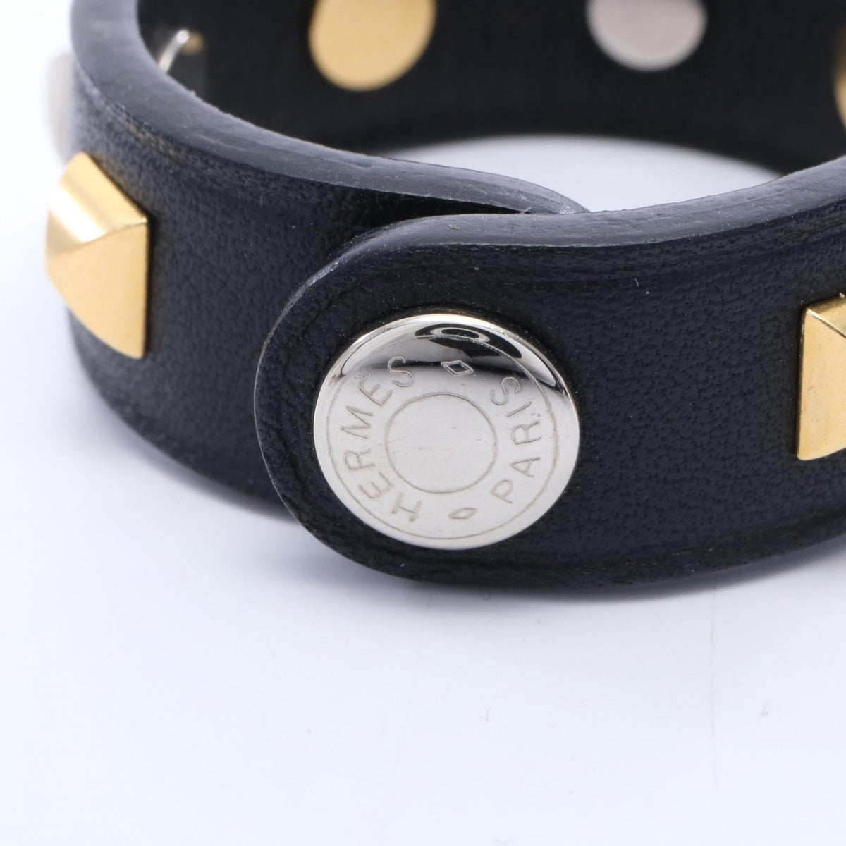HERMES Rival glove holder charmGold Gold Black/Silver/Gold leather Gold Plated metal 2107400249393