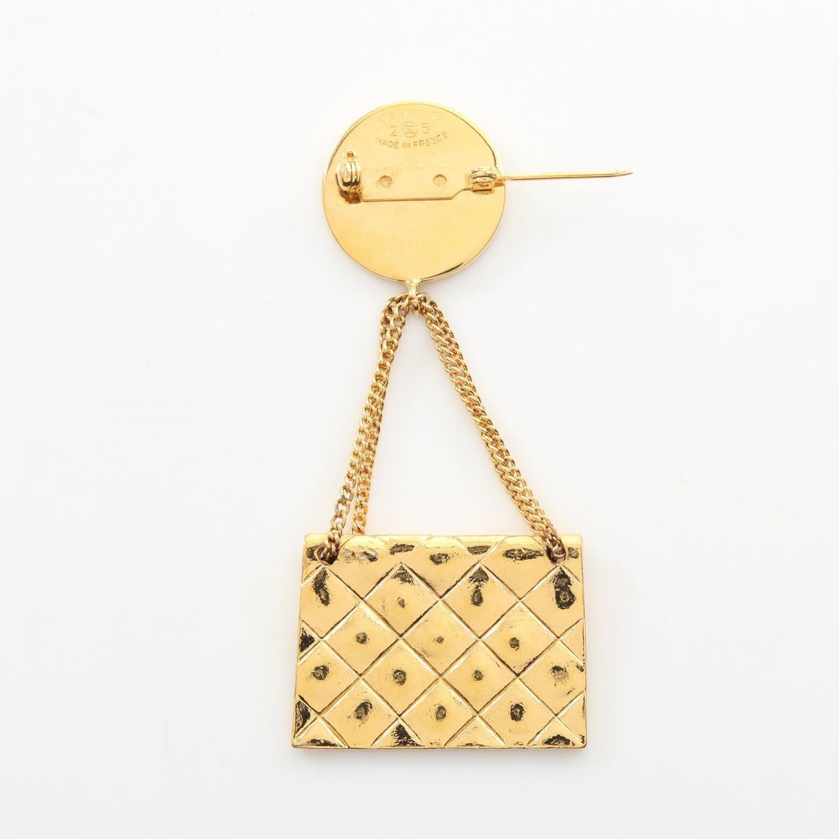 CHANEL Gold Matelasse bag motif Gold Plated 2101219539751
