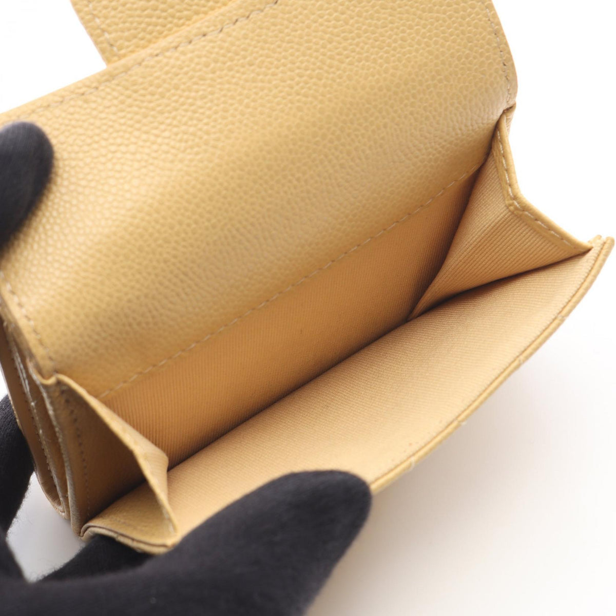 CHANEL Beige Classic Small Flap Wallet Matelasse Grained Calfskin leather AP0230 2120800026616