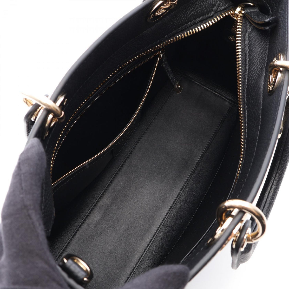 Dior Lady D-Sire My ABCDior 2WAY Handbag Black leather 2101219974736