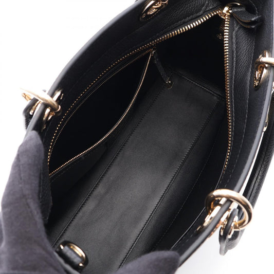 Dior Lady D-Sire My ABCDior 2WAY Handbag Black leather 2101219974736