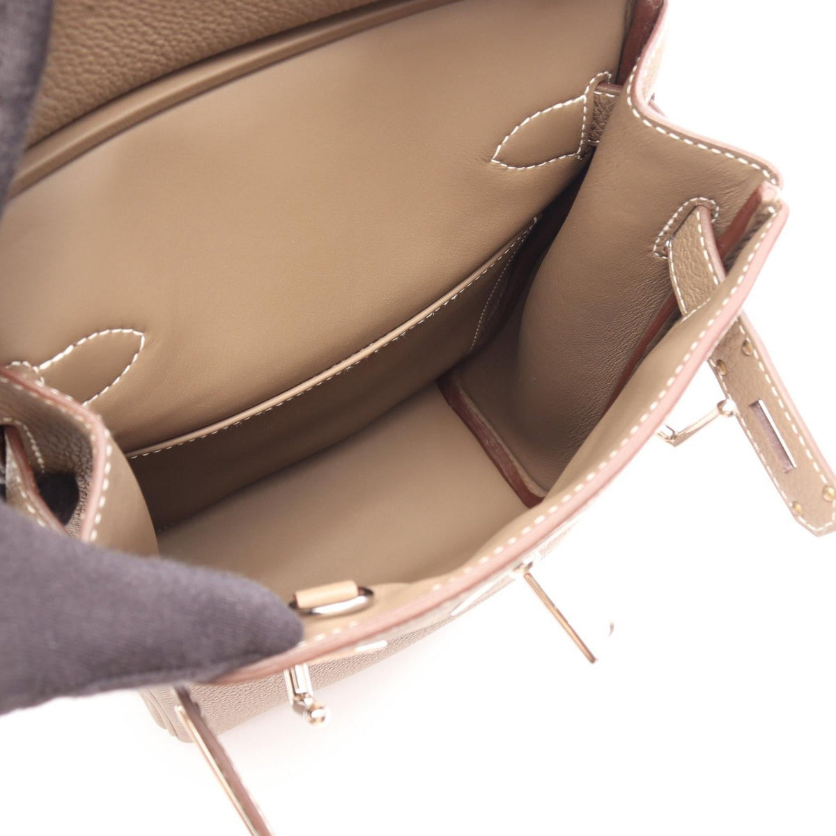 HERMES Kelly Hac a dosPM Etoupe Grey Waist bag Body bag Gray Togo leather Other Togo leather 2101219974651