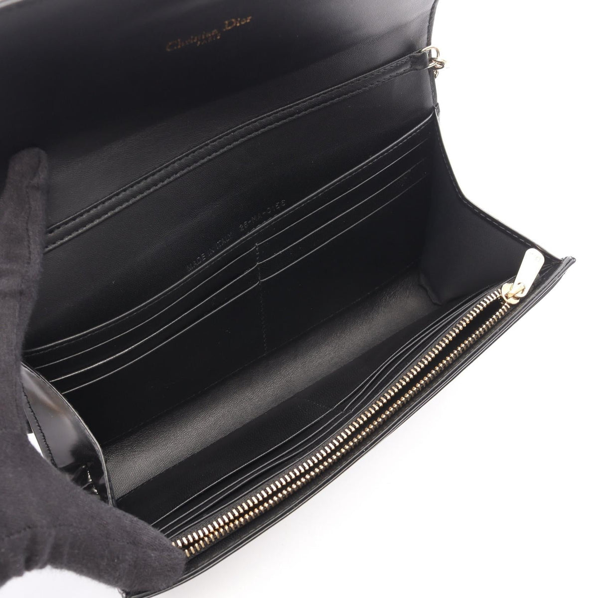 Christian Dior Diorama Shoulder Bag Black leather 2101219974460