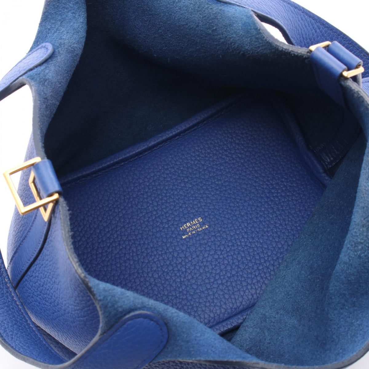 HERMES Picotin Rock PM Blue Electric Handbag Blue Taurillon Clemence Other Taurillon Clemence 2101219974286