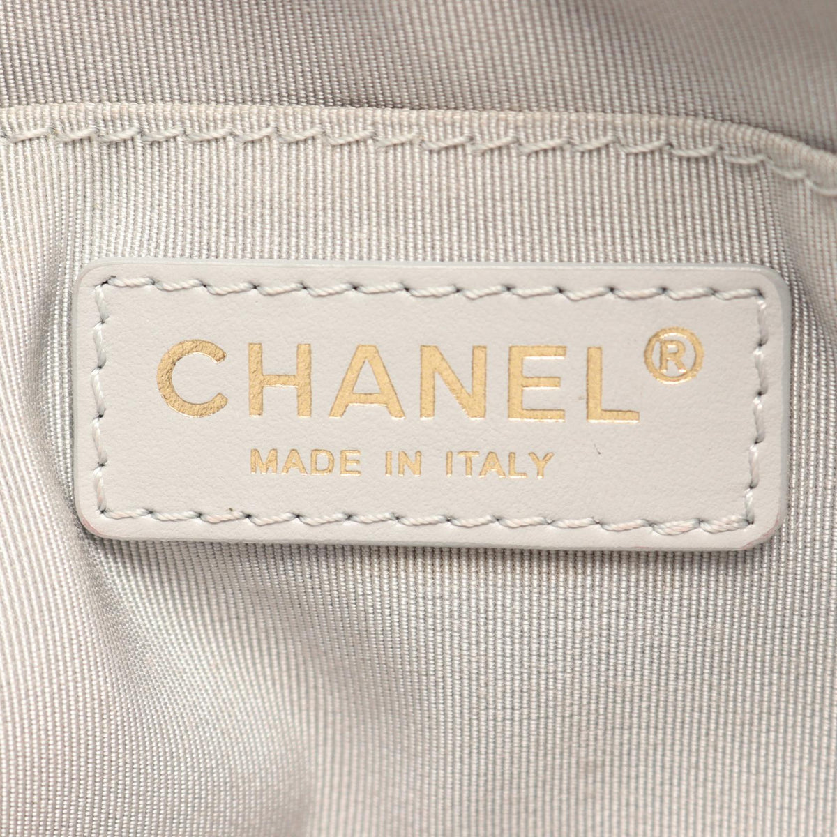 CHANEL Gray Matelasse leather 2101220097448