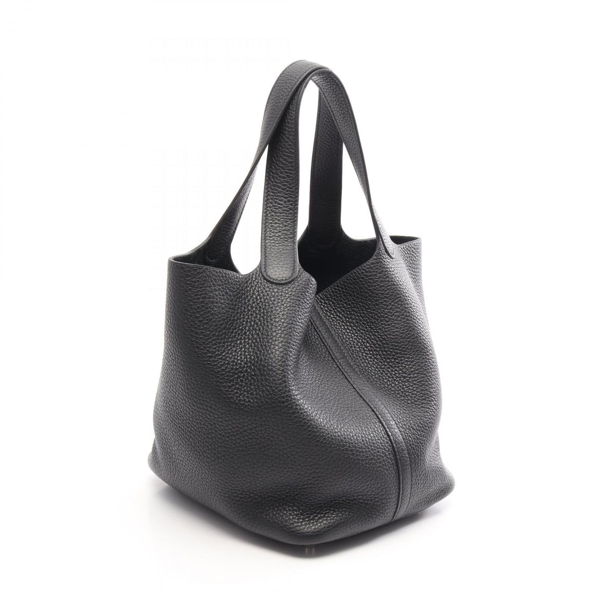 HERMES Picotin Lock MM Handbag Black Taurillon Clemence leather Taurillon Clemence 2101220097332