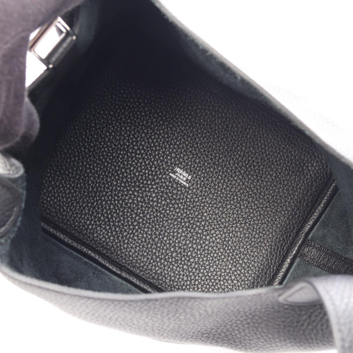 HERMES Picotin Lock MM Handbag Black Taurillon Clemence leather Taurillon Clemence 2101220097332