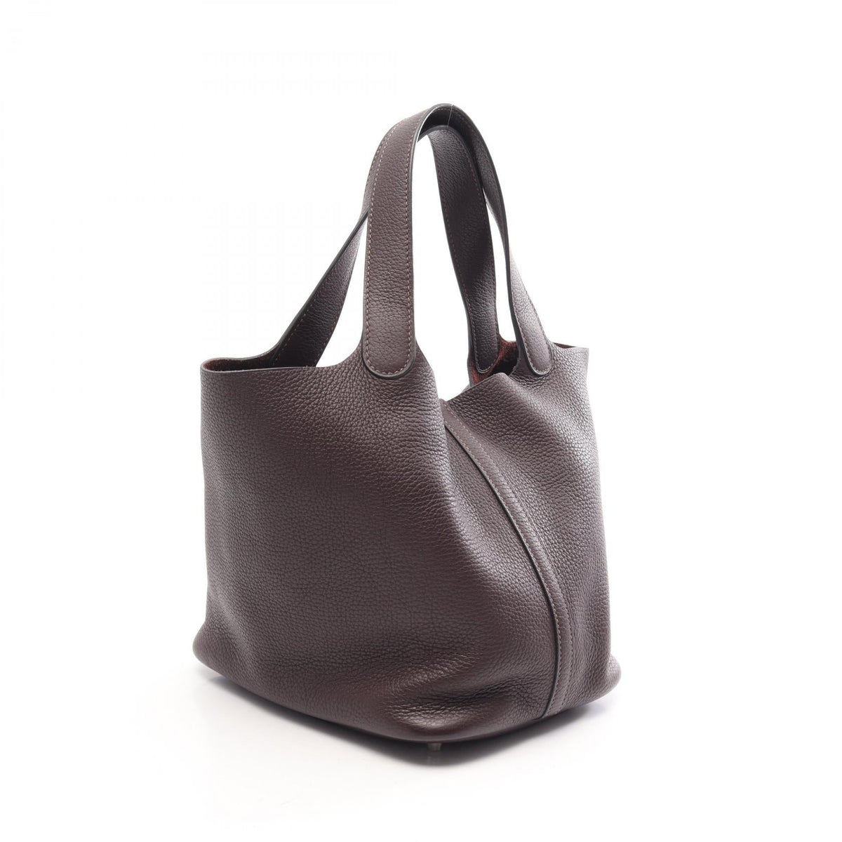 HERMES Picotin Lock MM Rouge Seller Handbag Brown Taurillon Clemence Other Taurillon Clemence 2101220062736