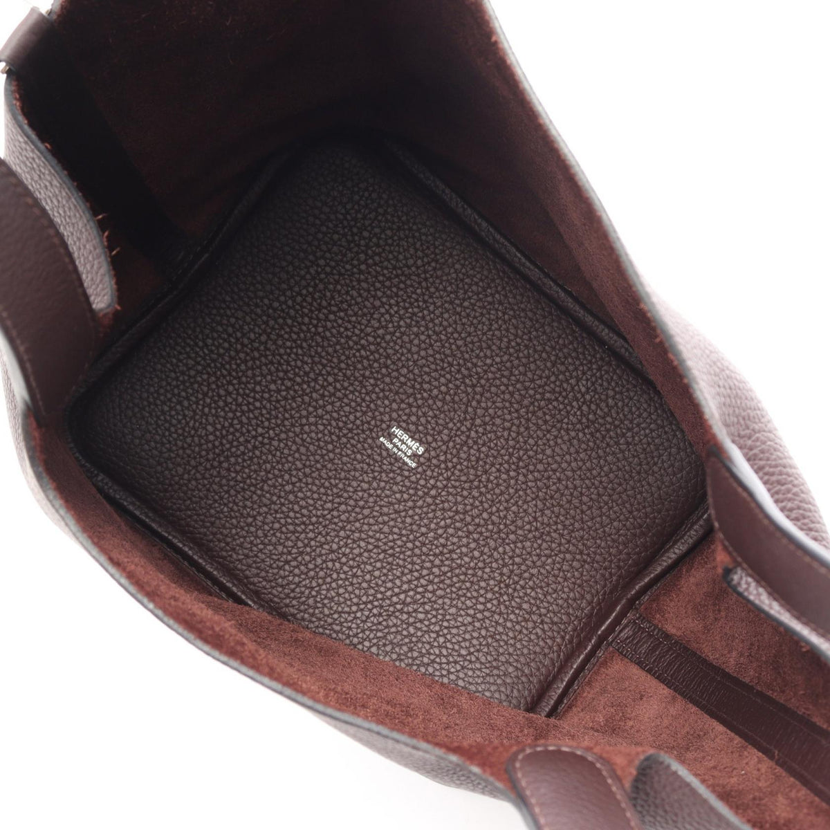 HERMES Picotin Lock MM Rouge Seller Handbag Brown Taurillon Clemence Other Taurillon Clemence 2101220062736