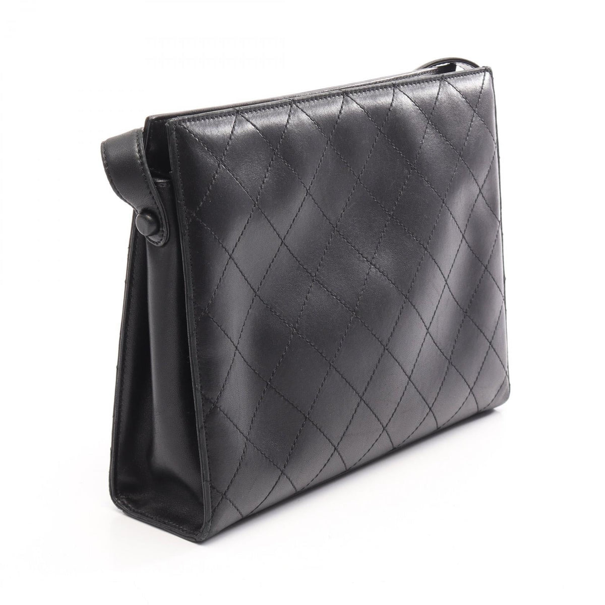 CHANEL Black Matelasse Lambskin (sheep leather) 2101220061227