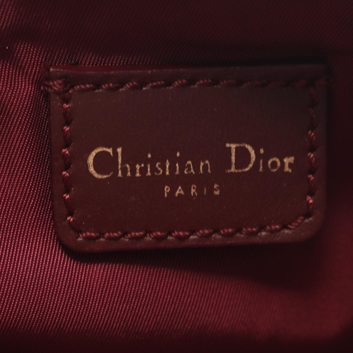 Christian Dior Saddle bag Handbag Bordeaux PVC coated canvas leather 2101220056506