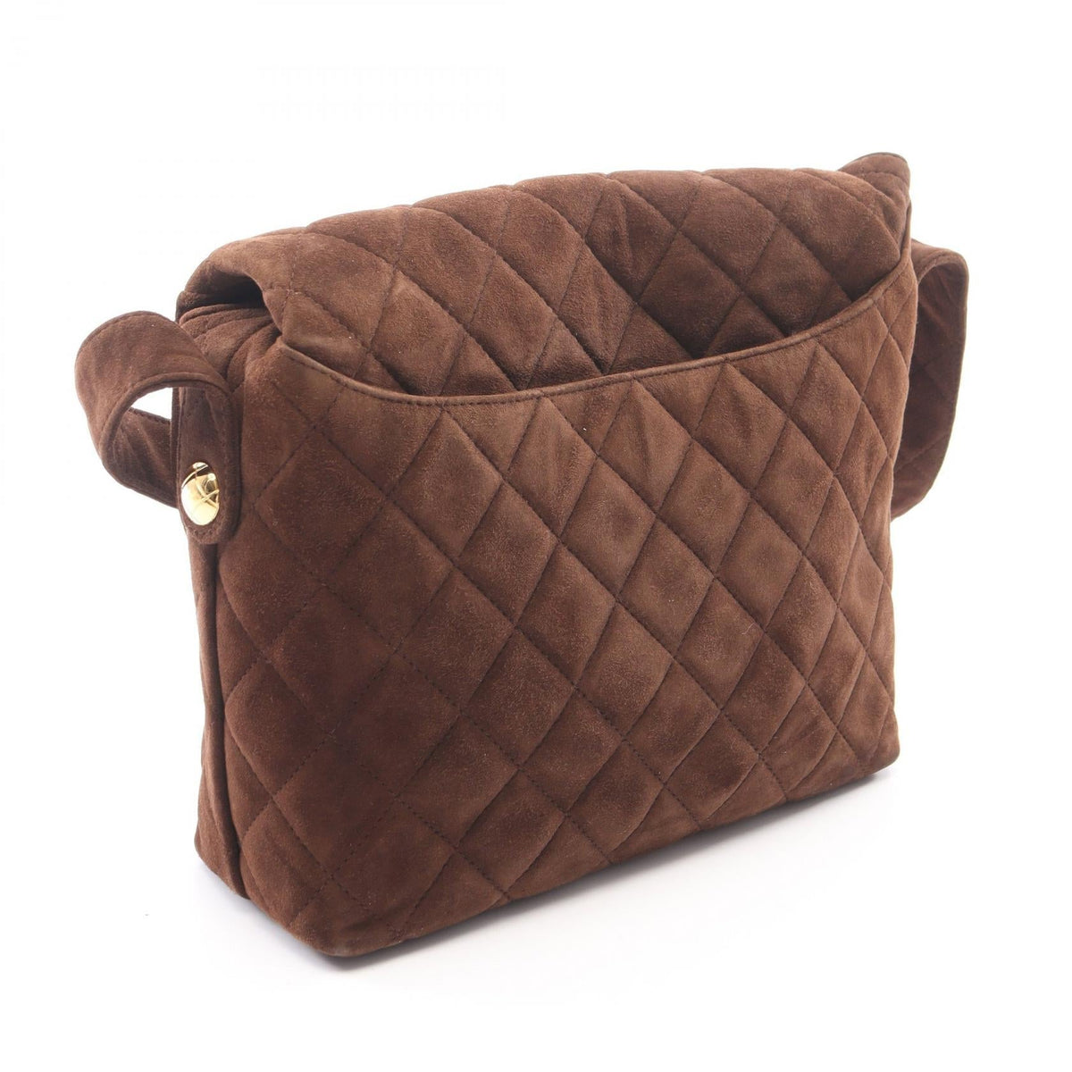 CHANEL Brown Matelasse Suede 2101220060442