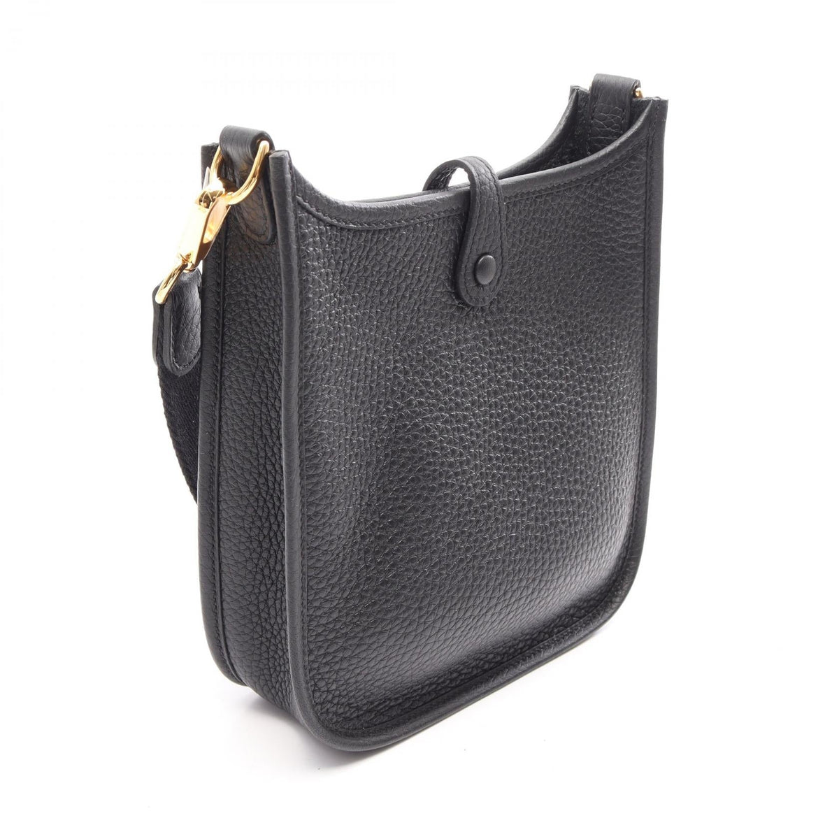 HERMES Evelyne Amazon TPM Shoulder Bag Black Taurillon Clemence leather 2104102525374