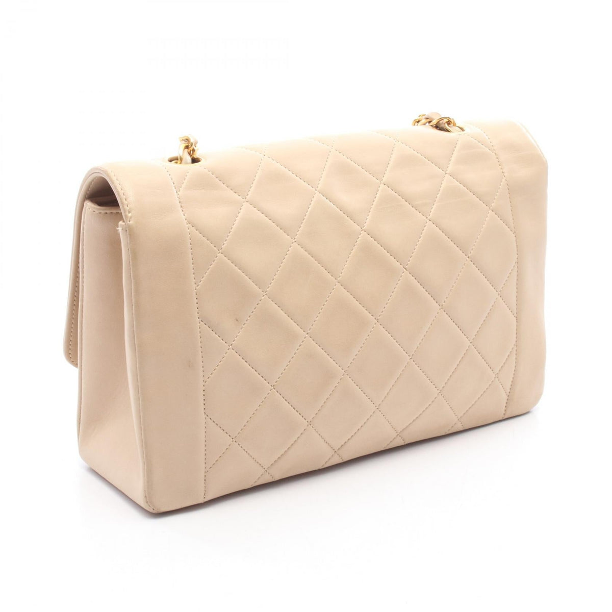 CHANEL Beige Matelasse Diana Flap Lambskin (sheep leather) A01165 2101220118136