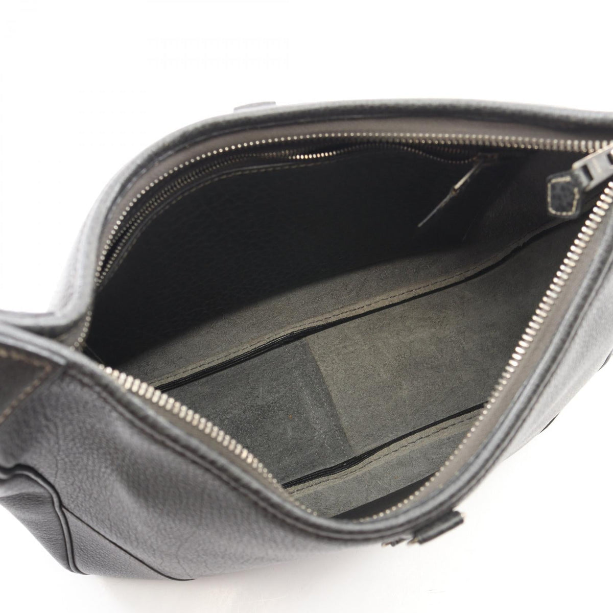 HERMES Trim 31 Graphite Shoulder Bag Gray Buffalo leather Other Buffalo leather 2106800641813