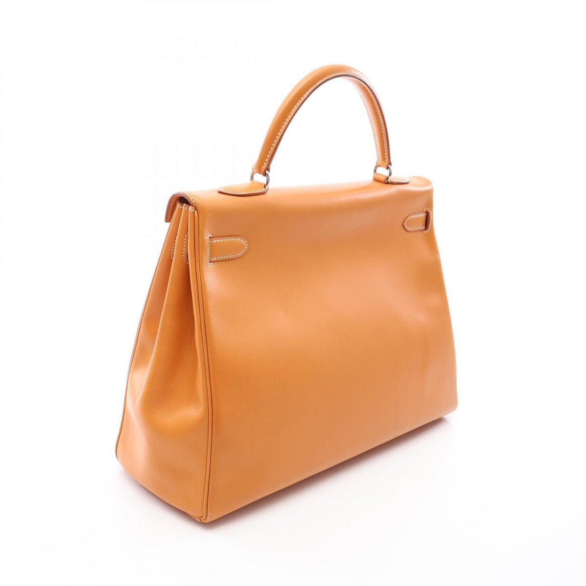 HERMES Kelly 35 Natural 2WAY Handbag Brown Chamonix leather Other Chamonix leather 2101220126896