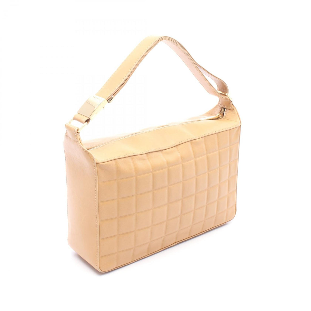 CHANEL Brown Chocolate bar COCO Mark leather 2101219996646