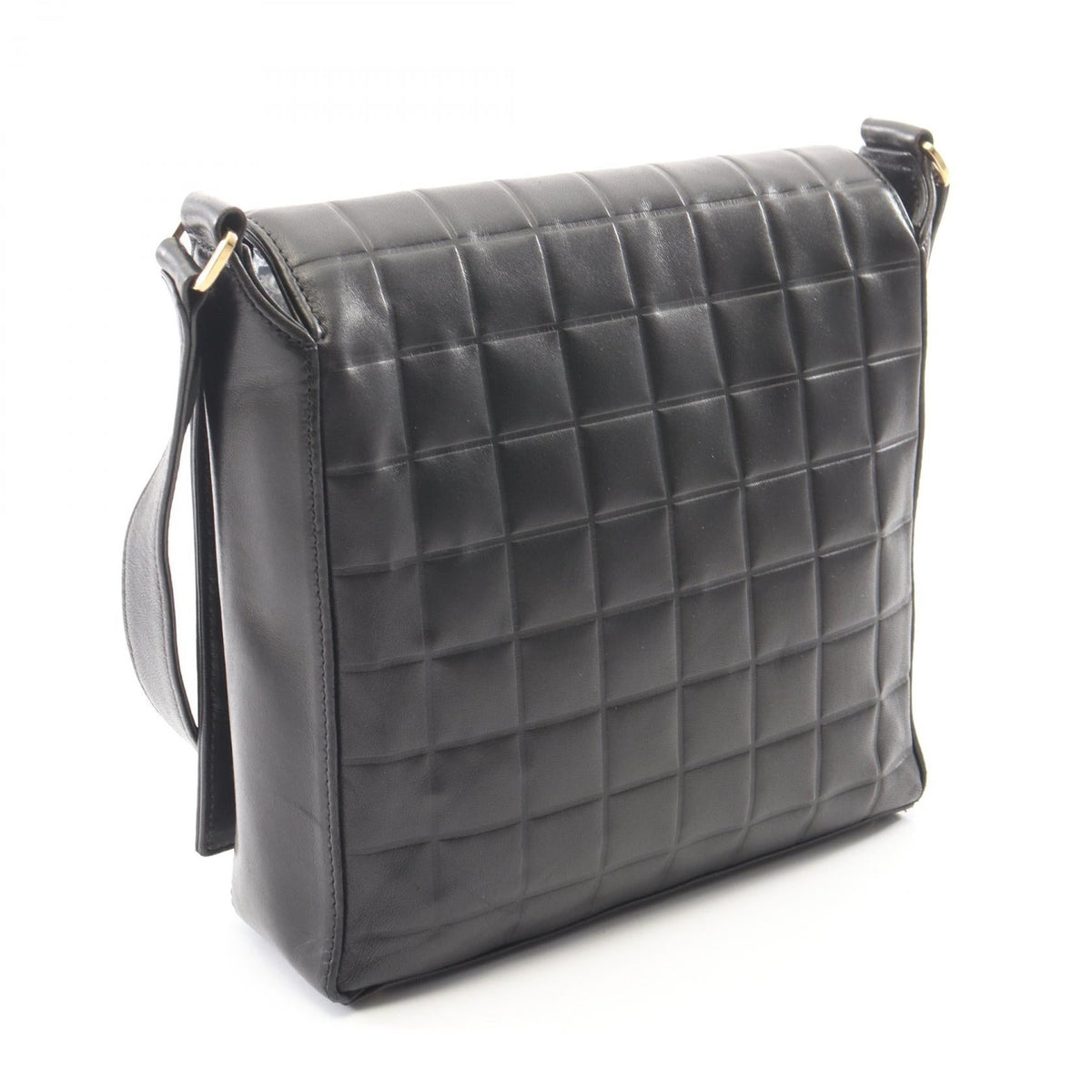 CHANEL Black Chocolate bar Lambskin (sheep leather) 2101219997452
