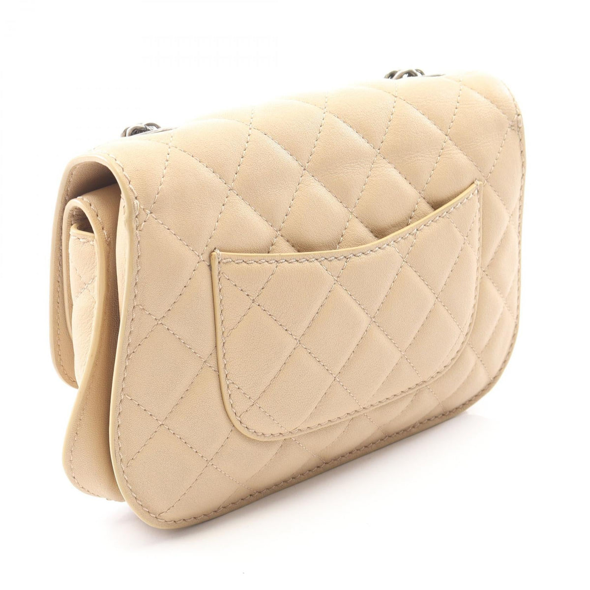 CHANEL Beige Matelasse Grained Calfskin leather 2101219840215