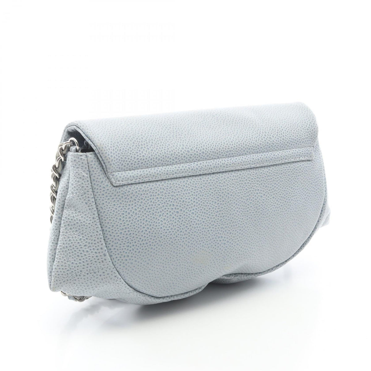 CHANEL Blue Half moon Grained Calfskin leather 2101219856766