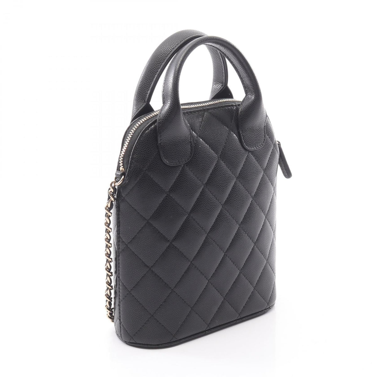 CHANEL Black Matelasse 2WAY Grained Calfskin leather 2101219858098