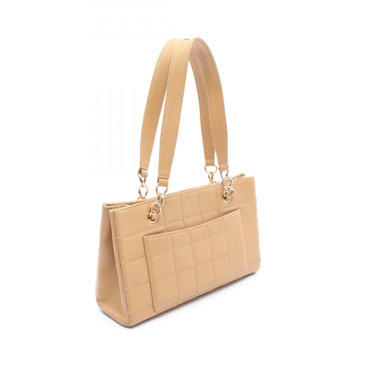 CHANEL Beige Chocolate bar Grained Calfskin leather 2107601154687
