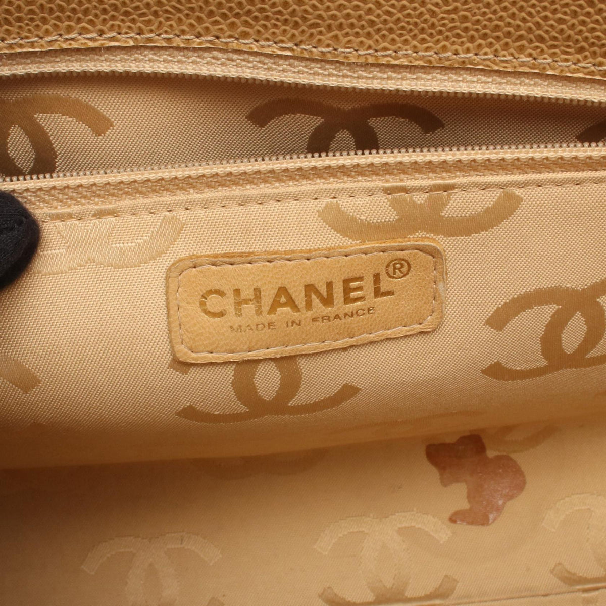 CHANEL Beige Chocolate bar Grained Calfskin leather 2107601154687
