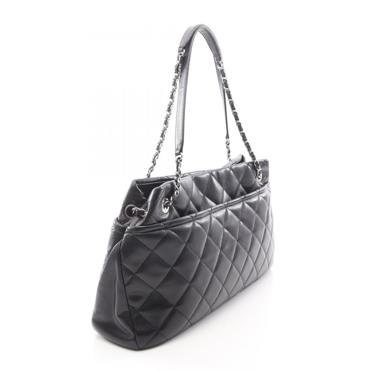 CHANEL Black Matelasse Grained Calfskin leather A67292 2101219909080