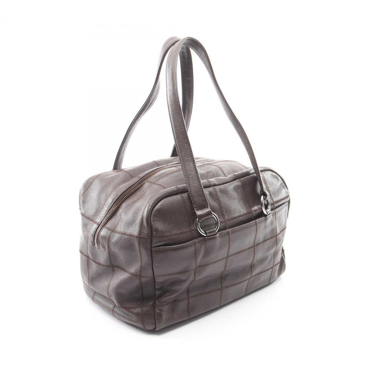 CHANEL Brown Chocolate bar Grained Calfskin leather 2120300058100