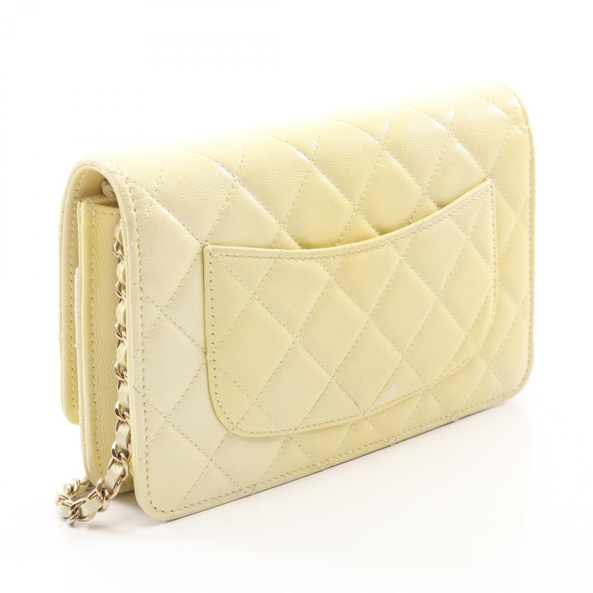 CHANEL Yellow Matelasse Gradient Grained Calfskin leather 2106800641004