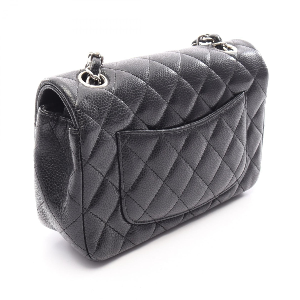 CHANEL Black Mini Matelasse Grained Calfskin leather 2120300058353