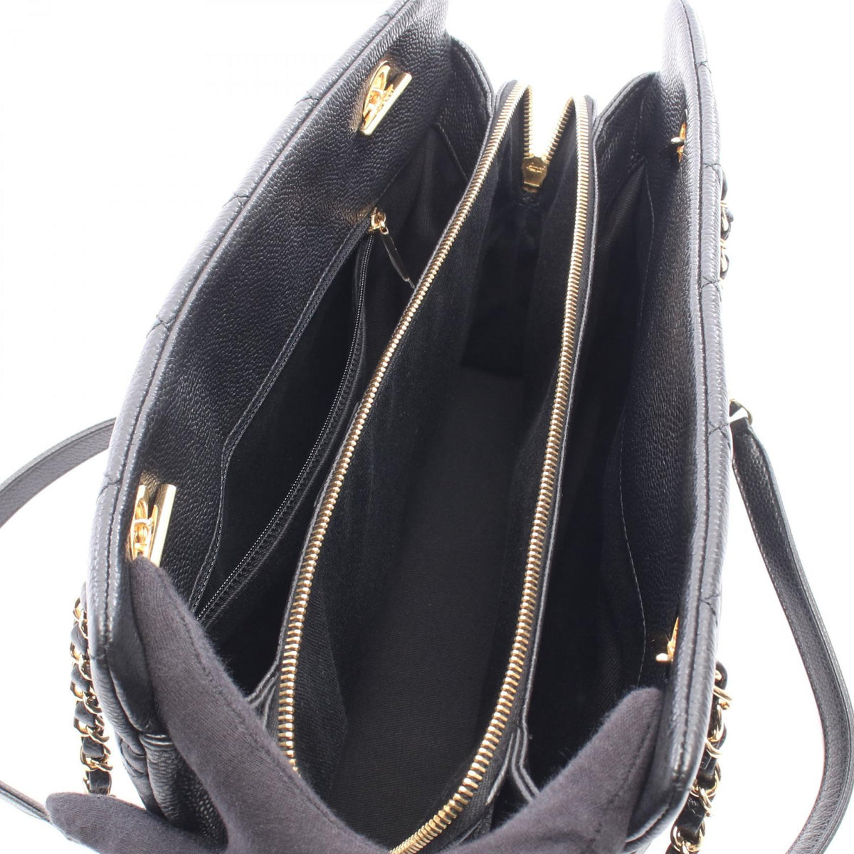 CHANEL Black Matelasse Grained Calfskin leather A67294 2101220111588