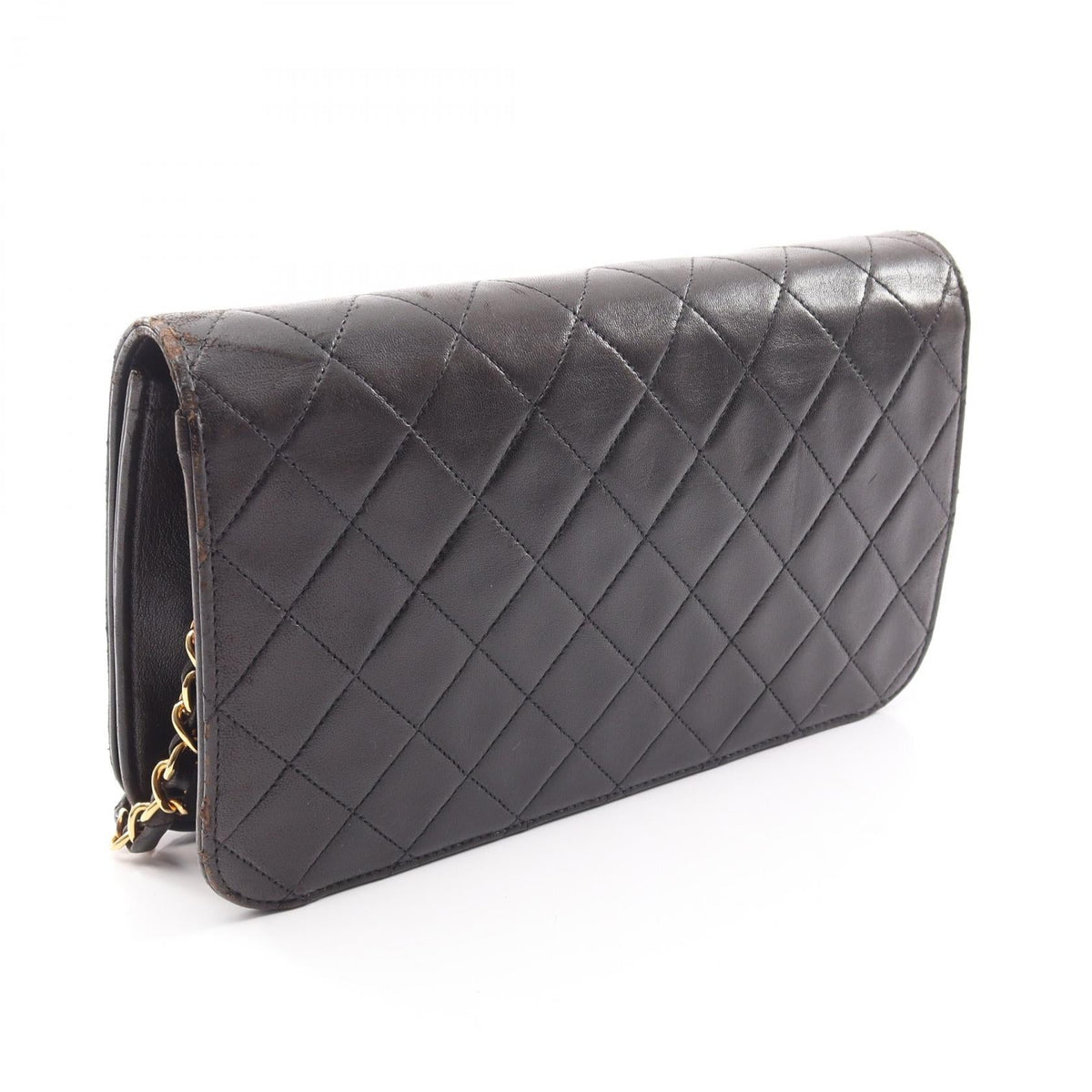 CHANEL Black Matelasse full flap Lambskin (sheep leather) 2101219914367