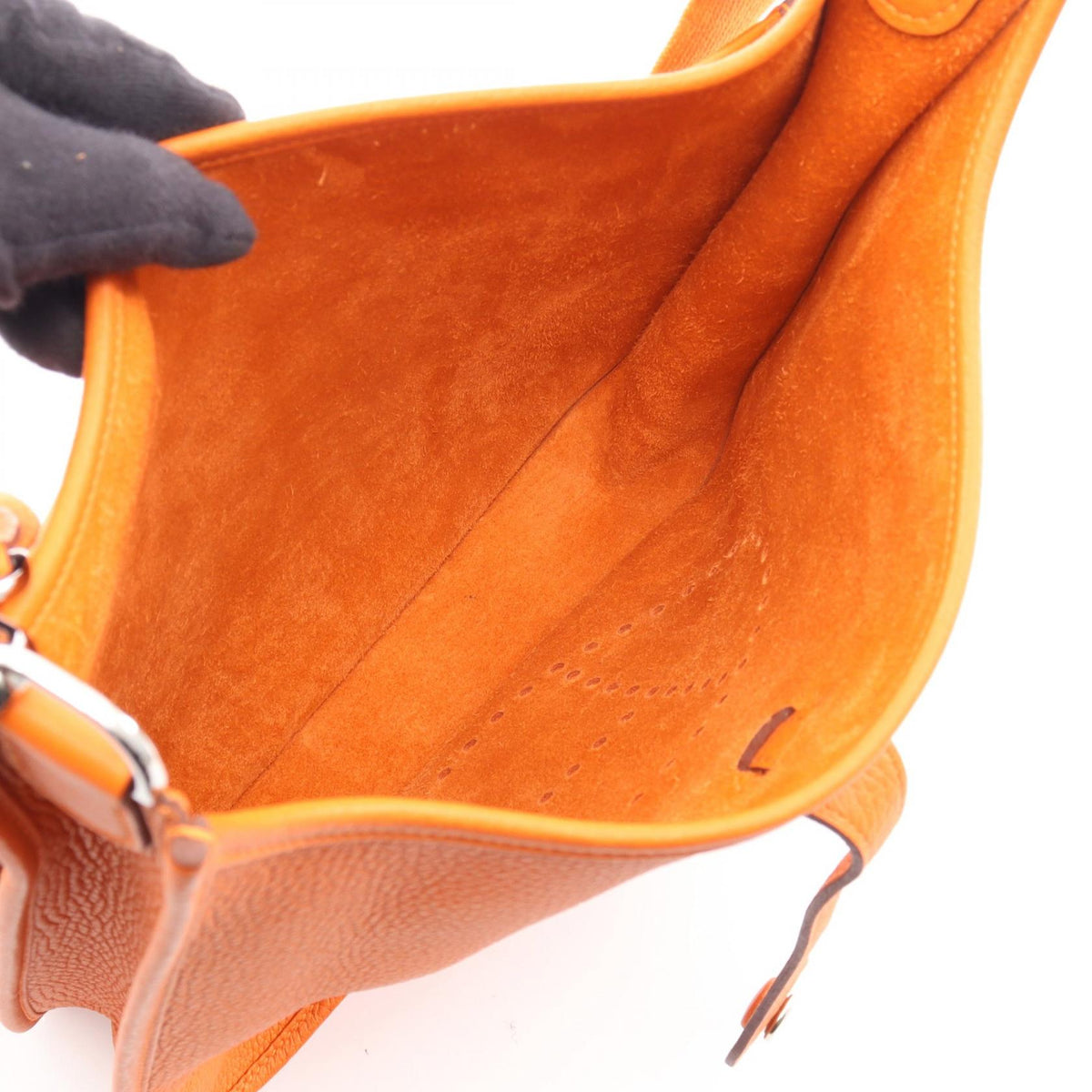 HERMES Evelyne 3 Trois PM Feu Shoulder BagOrange Orange Orange Taurillon Clemence Other Taurillon Clemence 2101220078935