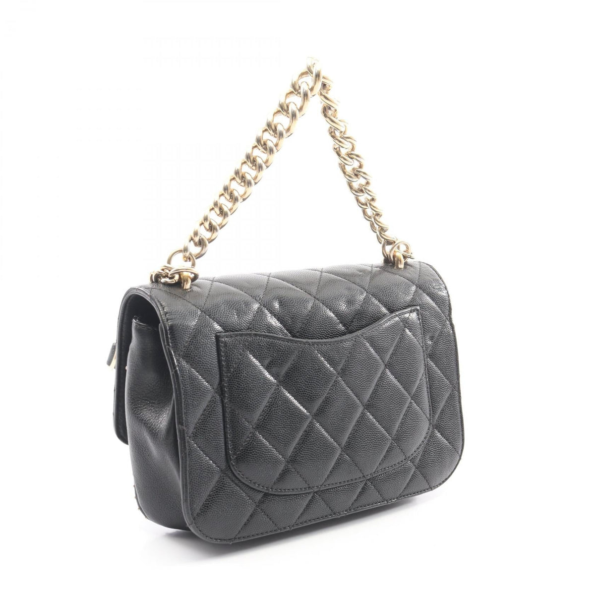 CHANEL Black Matelasse 2WAY Grained Calfskin leather 2101220097431