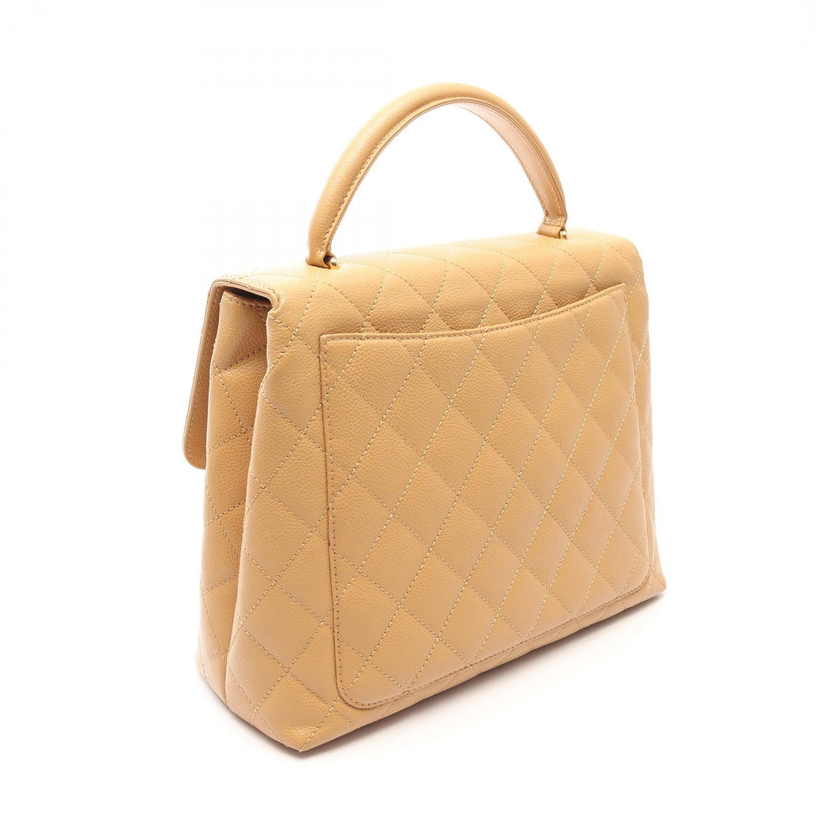 CHANEL Beige Matelasse Grained Calfskin leather A12397 2101220098933
