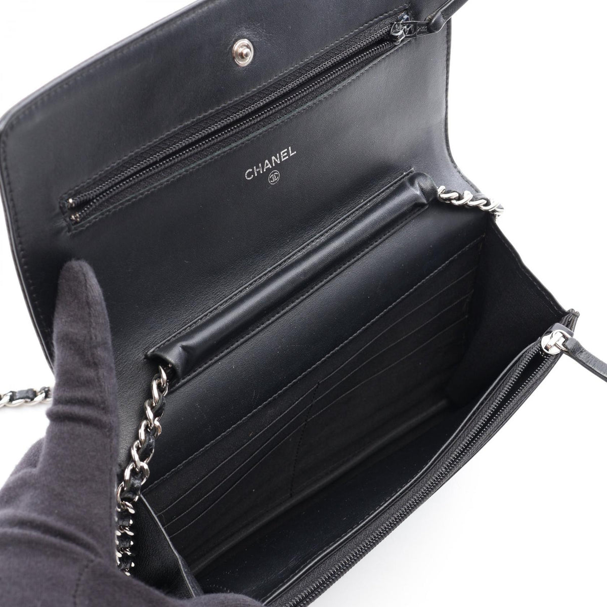 CHANEL Black COCO Mark Grained Calfskin leather 2101220098834