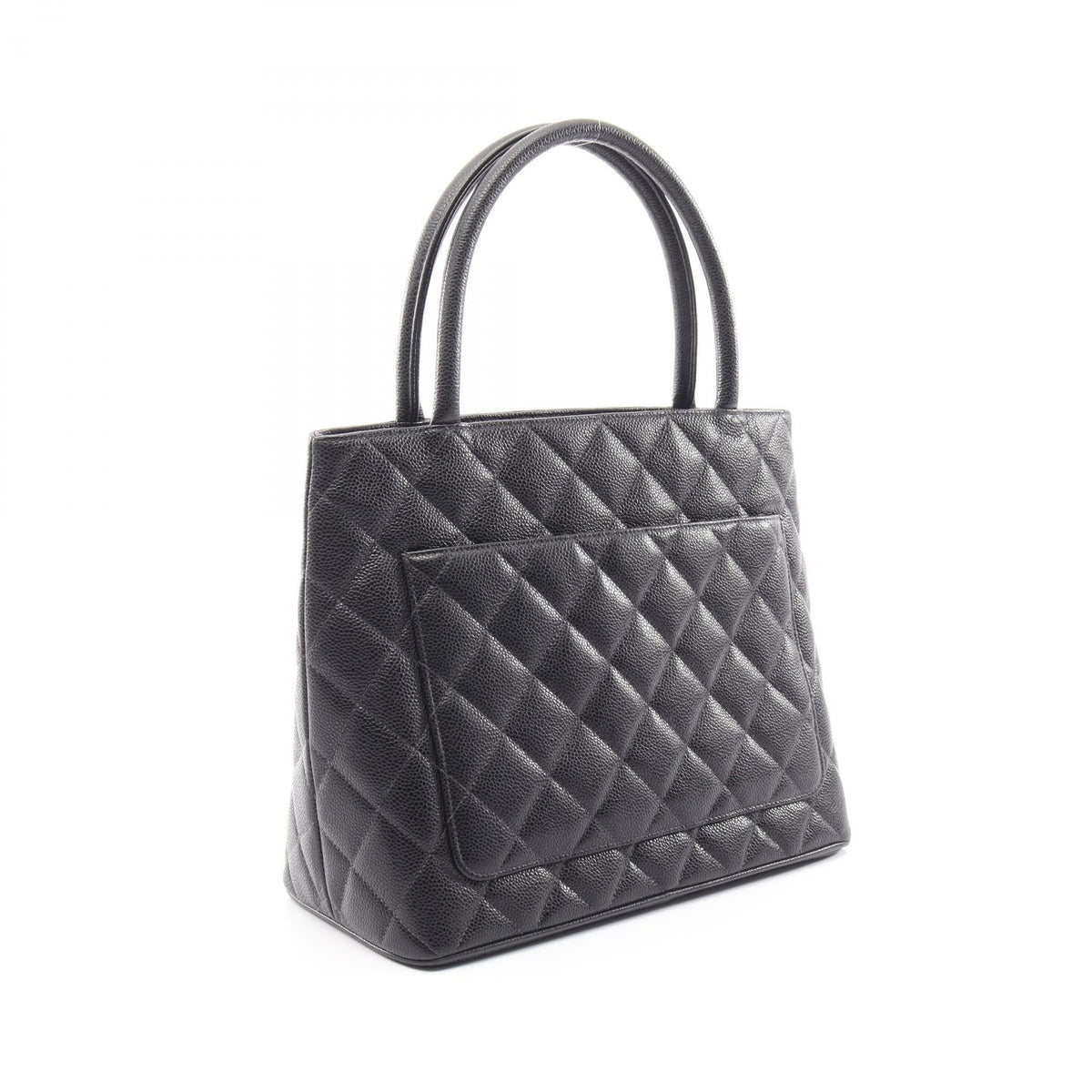 CHANEL Black Medallion tote Grained Calfskin leather 2101220098681