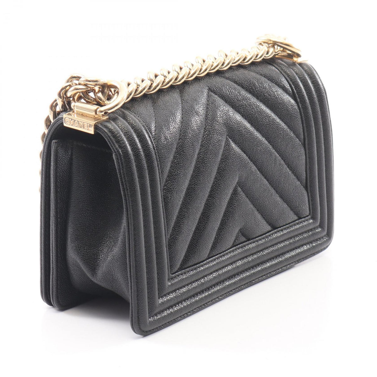 CHANEL Black Boy Chanel Small Grained Calfskin leather 2101220117993