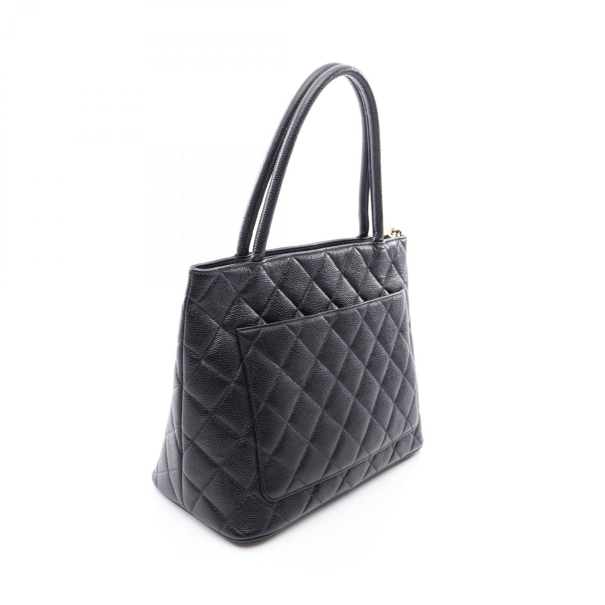 CHANEL Black Medallion tote Grained Calfskin leather 2101220118020