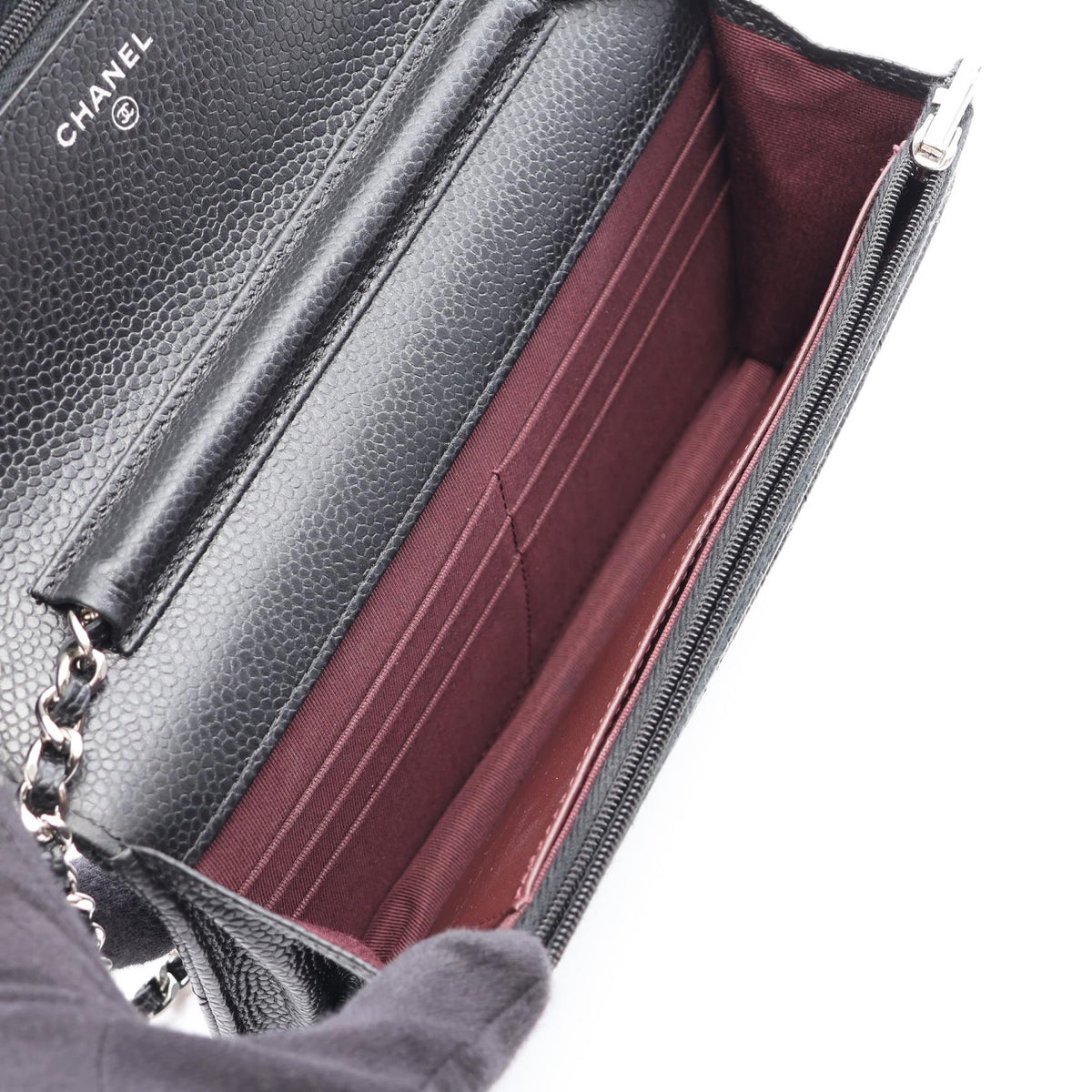 CHANEL Black Matelasse Grained Calfskin leather AP0250 2106800641837